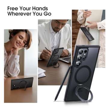 CASEKOO Magnetic Ring Stand for S24 Ultra - 16FT Drop Protection