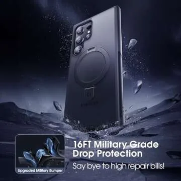 CASEKOO Magnetic Ring Stand for S24 Ultra - 16FT Drop Protection