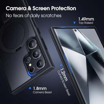 CASEKOO Magnetic Ring Stand for S24 Ultra - 16FT Drop Protection