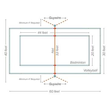 Baden Champions Volleyball Badminton Combo Set