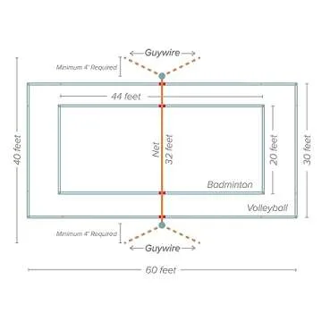Baden Volleyball Badminton Combo Set for Endless Fun
