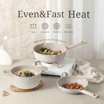 16-Piece Granite Non-Stick Cookware Set