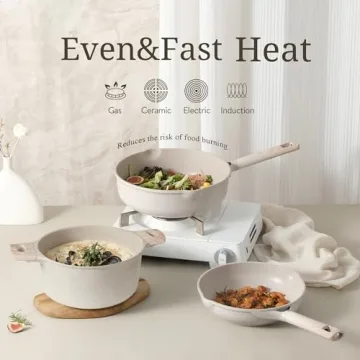 16-Piece Granite Non-Stick Cookware Set