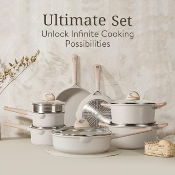 16-Piece Granite Non-Stick Cookware Set