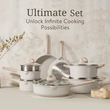 16-Piece Granite Non-Stick Cookware Set