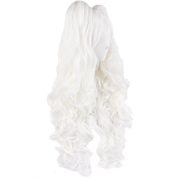 MapofBeauty 28" Long Curly Ponytails Cosplay Wig
