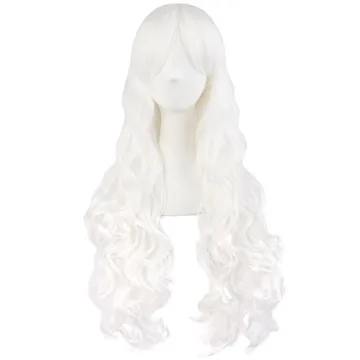 MapofBeauty 28" Long Curly Ponytails Cosplay Wig