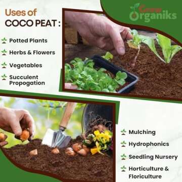 Premium 100% Organic Coco Coir Bricks for Better Gardening