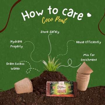 Premium 100% Organic Coco Coir Bricks for Better Gardening
