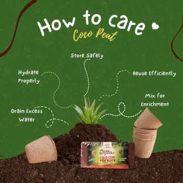 Premium 100% Organic Coco Coir Bricks for Better Gardening