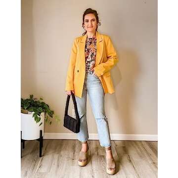 luvamia Blazer Jackets for Women Work Casual Office Long Sleeve Fashion Dressy Business Outfits