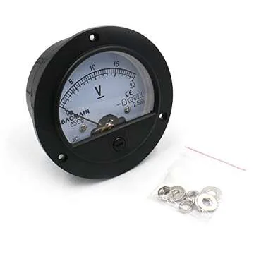 Baomain 65C5 Analogue Panel Meter Volt Voltage Gauge Analog Voltmeter DC 0-20 V