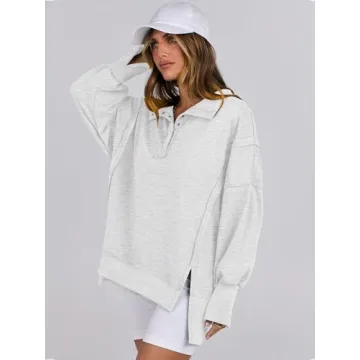 ANRABESS Women's Oversized Casual Sweatshirt for Fall