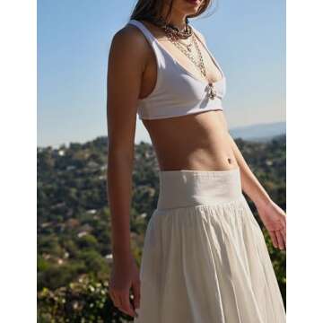 Aonoapll Y2k Women Bubble Maxi Skirt Casual Elastic Low Waist Flowy A Line Long Skirt Summer Ruffle ...