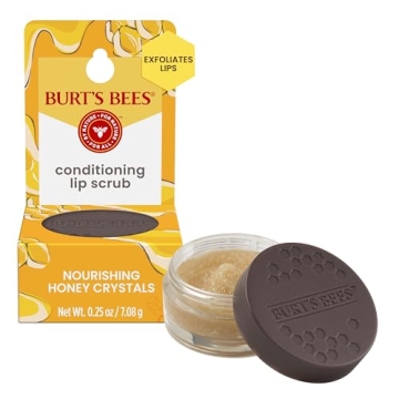 Burt's Bees Conditioning Honey Lip Scrub, Exfoliates & Conditions Dry Lips, with Honey Crystals, Use...