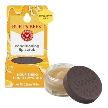 Burt's Bees Conditioning Honey Lip Scrub, Exfoliates & Conditions Dry Lips, with Honey Crystals, Use...