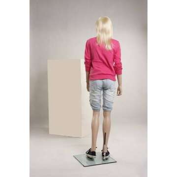 Stunning Teenage Female Fiberglass Mannequin for Retail