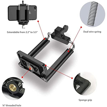 Fugetek Portable Mini Tripod for Phones and Cameras