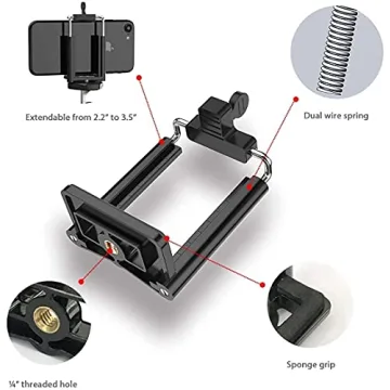 Fugetek Portable Mini Tripod for Phones and Cameras