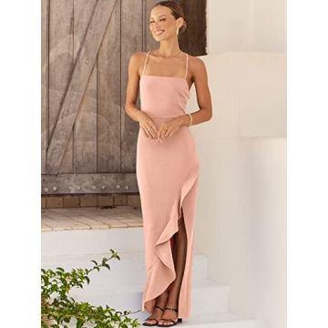 Chic ANRABESS Bodycon Maxi Dress for Weddings and More