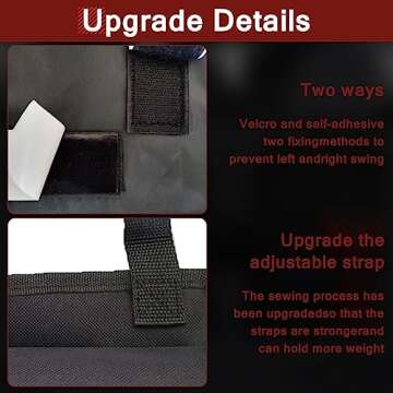 AOPHY Car Trunk Organizer, Large Capacity Backseat Hanging Large Storage with 7 Pockets, Waterproof Collapsible Backseat Hanging Organizer, Cargo Storage Bag for SUV, Truck, MPV