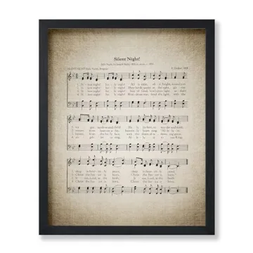 Poster Master Silent Night Poster - Christmas Song Sheet Print - Sheet Music Art - Holiday Gift for ...
