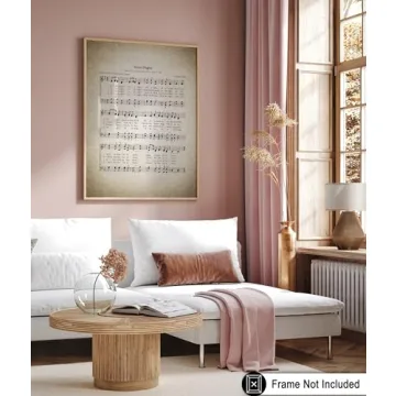 Silent Night Poster | Christmas Song Sheet Art Print