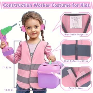 Kids Tool Set, 31 PCS Kids Tool Box Pretend Play Construction Toy with Electric Drill Hammer Tool Accessories Toddler Tool Set for Girls Boys Ages 3 4 5 6 7 Years Old