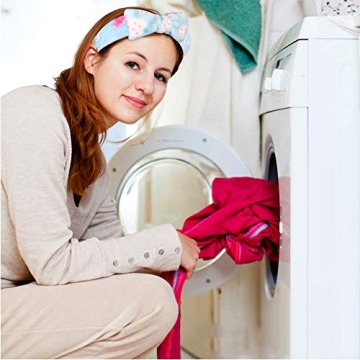 Spa Bow Headbands for Women - 8 Pack Coral Fleece