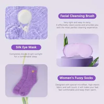 Birthday Gifts for Women, 9pcs Unique Gifts for Women, Relaxing Spa Gift Baskets for Women, Valentines Day Gifts for Her Friendship Mom Sister Wife Coworker Teacher Friends Female