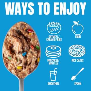 Fit Butters Monster Cookie Peanut Butter Spread - Added Protein and Coconut Oil, Low Carb, Low Sugar, Complete Protein Dessert Flavored Nut Butter