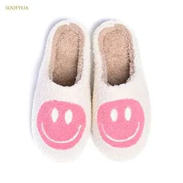 Cute Smile Face Slippers for Cozy Home Comfort