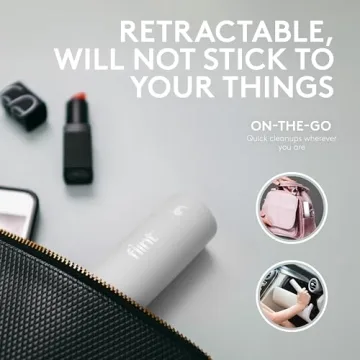 Flint Classic White Mini Lint Roller - Travel Size & Effective