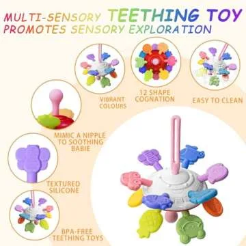 Baby Toys 6-12 Months, Montessori Toys for 1 Years Old, 6-in-1 Set Infant Toys with Sensory Toys, Spinner Toys for Babies, Baby Blocks, Stacking Toys, Learning Toys Gifts for Toddler Newborn, 32PCS
