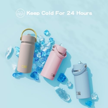 OISIZ Kids Water Bottle Vacuum Insulated 14oz - Leakproof