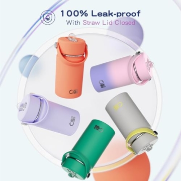 OISIZ Kids Water Bottle Vacuum Insulated 14oz - Leakproof