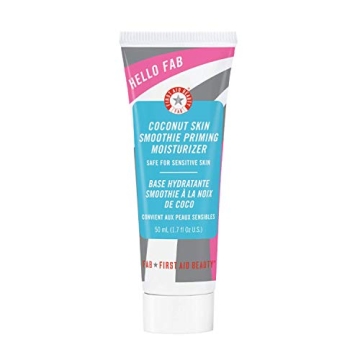 First Aid Beauty Hello FAB Coconut Skin Smoothie Priming Moisturizer – 2-in-1 Miracle