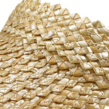 Natural Straw Sun Visor Hat for Women - Stylish Summer Essential