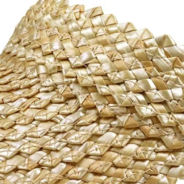Natural Straw Sun Visor Hat for Women - Stylish Summer Essential