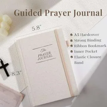 JUBTIC Prayer Journal for Woman, Bible Journal with Verse, 60 Weeks Scripture, Faith & Devotional Journal, Christian Planner, Bible Study Notebooks for Note Taking, Religious Christian Gifts for Women