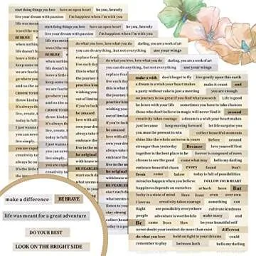 Fainne 1500 Pcs Quote Stickers for Creative Journaling
