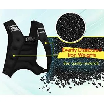 dimok Sport Weighted Vest 12 pounds Cardio Strength Training Workout Equipment Body Weight Vest for Running Walking Men Women Youth (12 LBS)