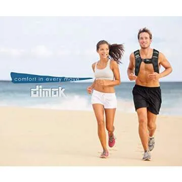 dimok Sport Weighted Vest 12 pounds Cardio Strength Training Workout Equipment Body Weight Vest for Running Walking Men Women Youth (12 LBS)