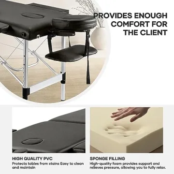 Professional Adjustable Portable Massage Table for SPA Therapy