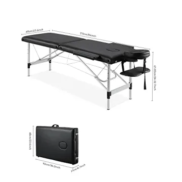 Professional Adjustable Portable Massage Table for SPA Therapy