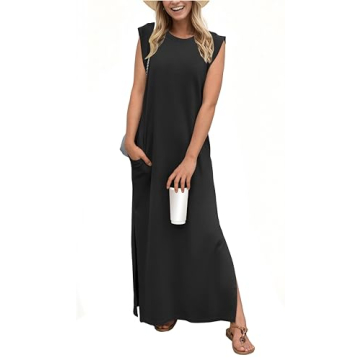 Summer Maxi Dress with Pockets for Women by GRECERELLE