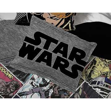 Star Wars Comic Twin Comforter & Sham Set for Kids