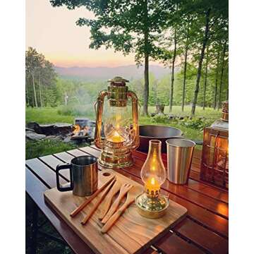 Vermont Lanterns Brass Mini Small Oil Lamp 6.5" (Brass)