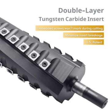 ELEPHAS 8" Woodworking Tool Spiral Cutter head - 28 Inserts for Smooth Cutting