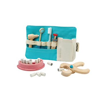 PlanToys Wooden Dentist Role Play Set - Eco-Friendly Fun for Kids